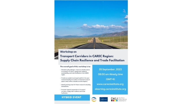 Transport Corridors in CAREC Region: Supply Chain Resilience and Trade Facilitation